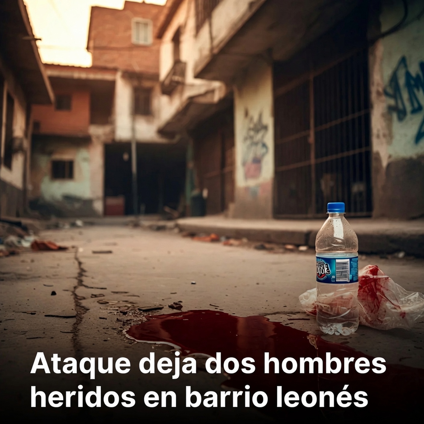 Ataque deja dos hombres heridos en barrio leonés