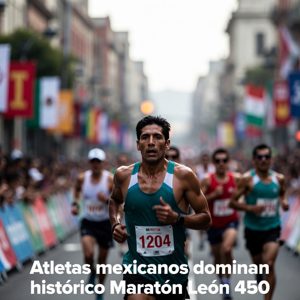 Atletas mexicanos dominan histórico Maratón León 450