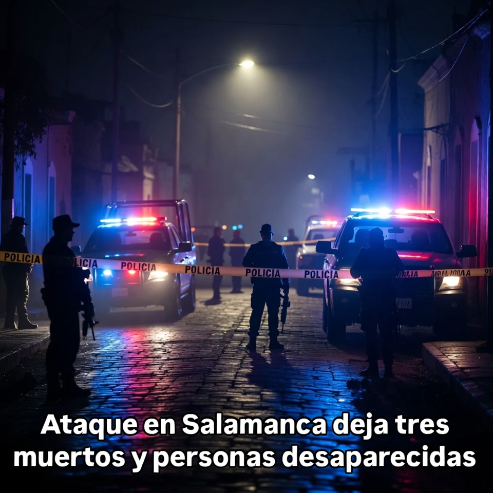 Ataque en Salamanca deja tres muertos y desaparecidos
