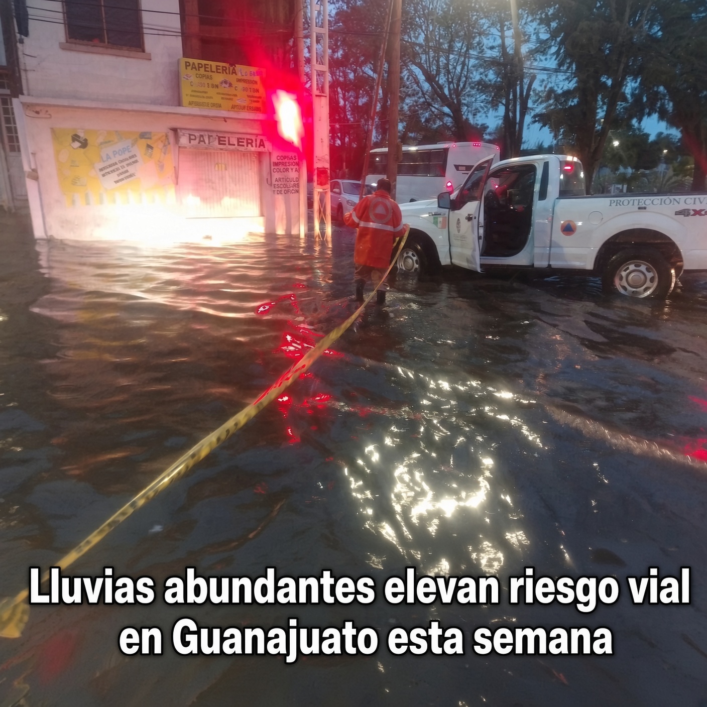 Lluvias elevan riesgo vial en Guanajuato