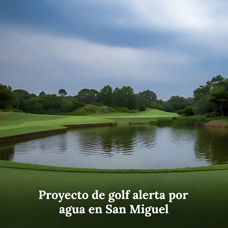 Proyecto de golf alerta por agua en San Miguel