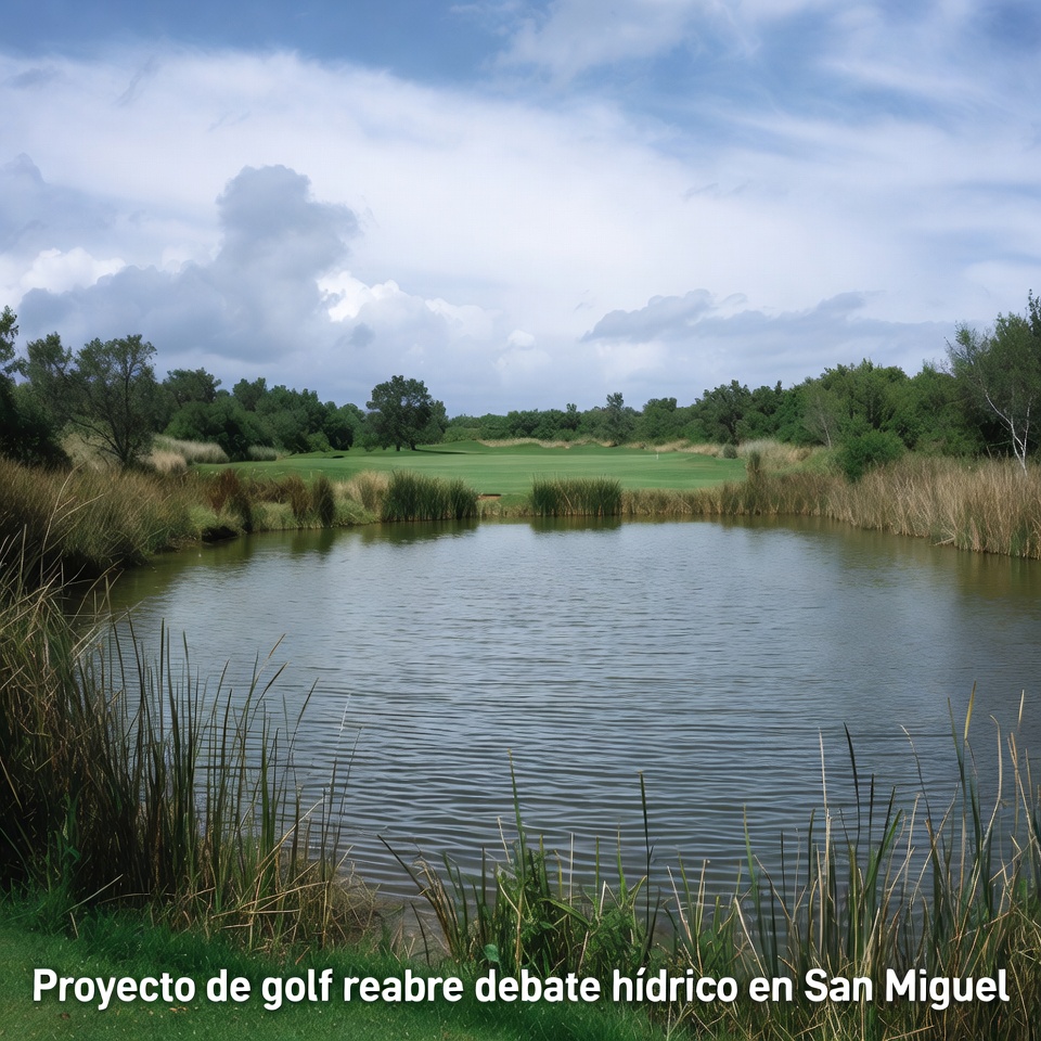 Proyecto de golf reabre debate hídrico en San Miguel