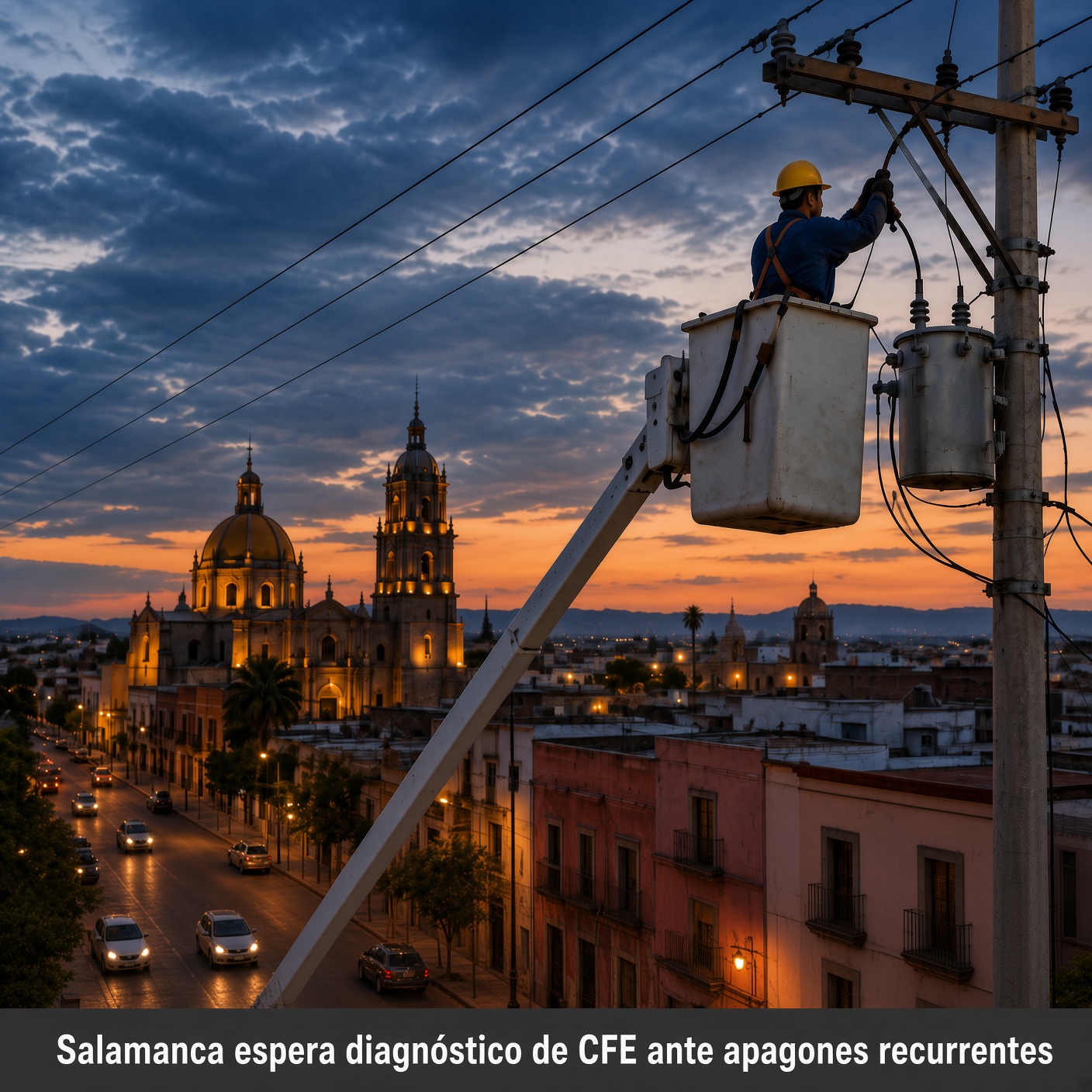 Salamanca espera diagnóstico de CFE por apagones