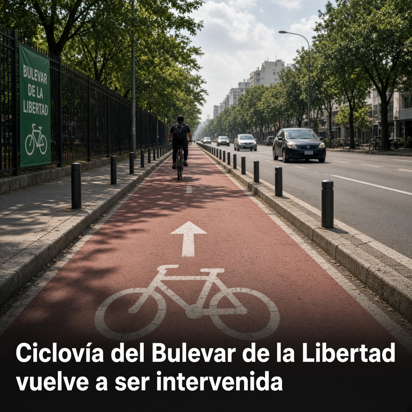 Ciclovía de la Libertad vuelve a ser intervenida
