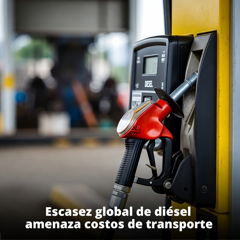 Escasez global de diésel amenaza costos de transporte