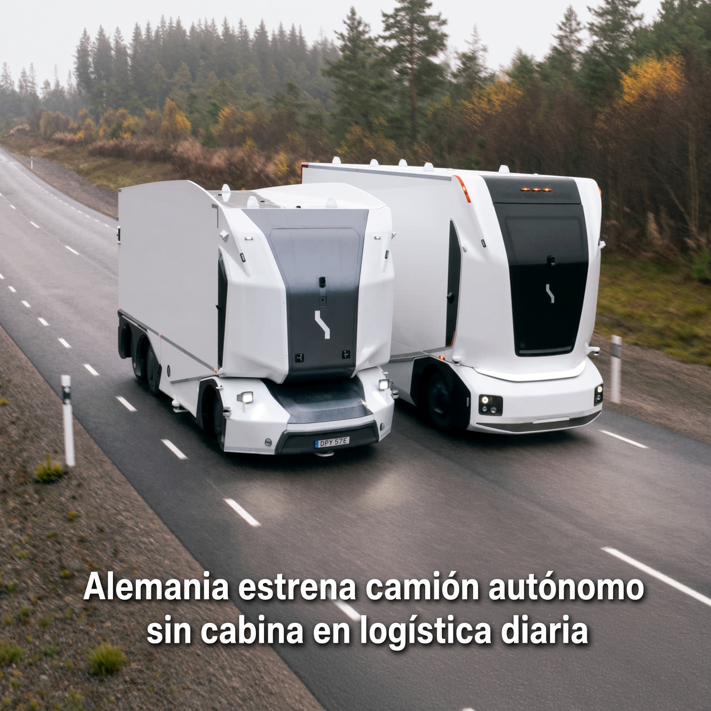 Alemania estrena camión autónomo en logística diaria