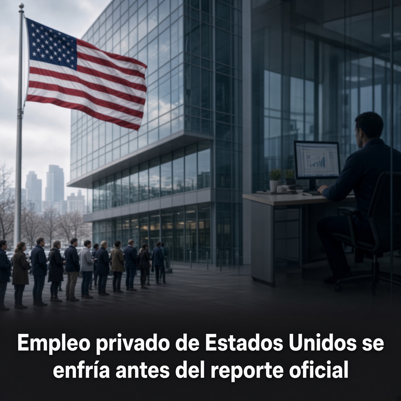 Empleo privado estadounidense se enfría antes del reporte oficial