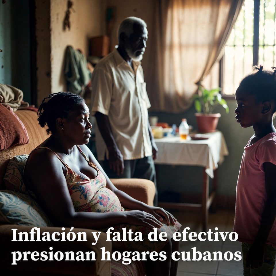 Inflación y falta de efectivo presionan hogares cubanos