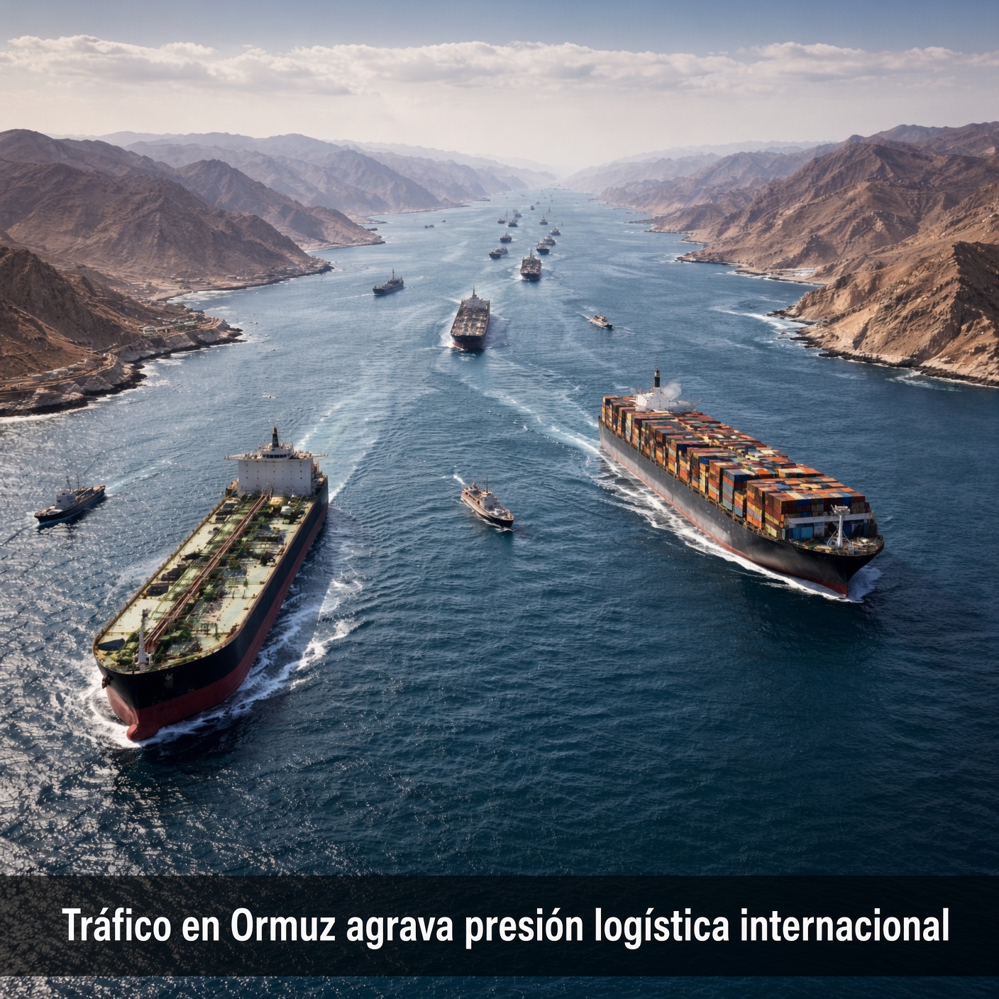 Tráfico en Ormuz agrava presión logística internacional