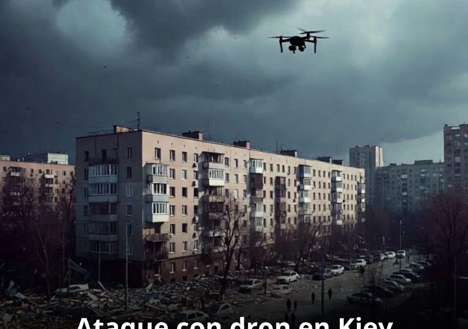 Ataque con dron en Kiev golpea actividad cotidiana
