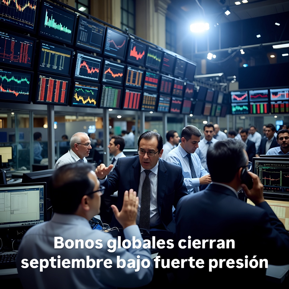 Bonos globales cierran septiembre bajo fuerte presión