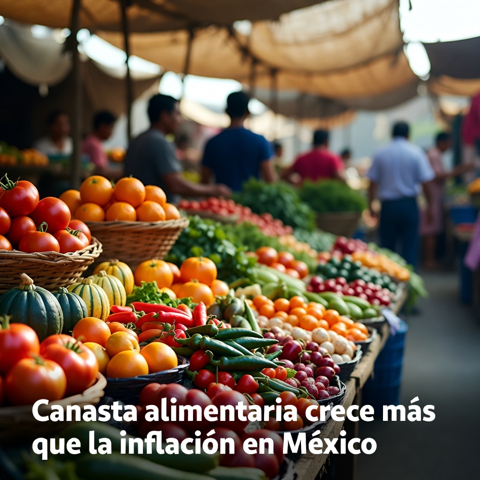 Canasta alimentaria crece más que la inflación en México