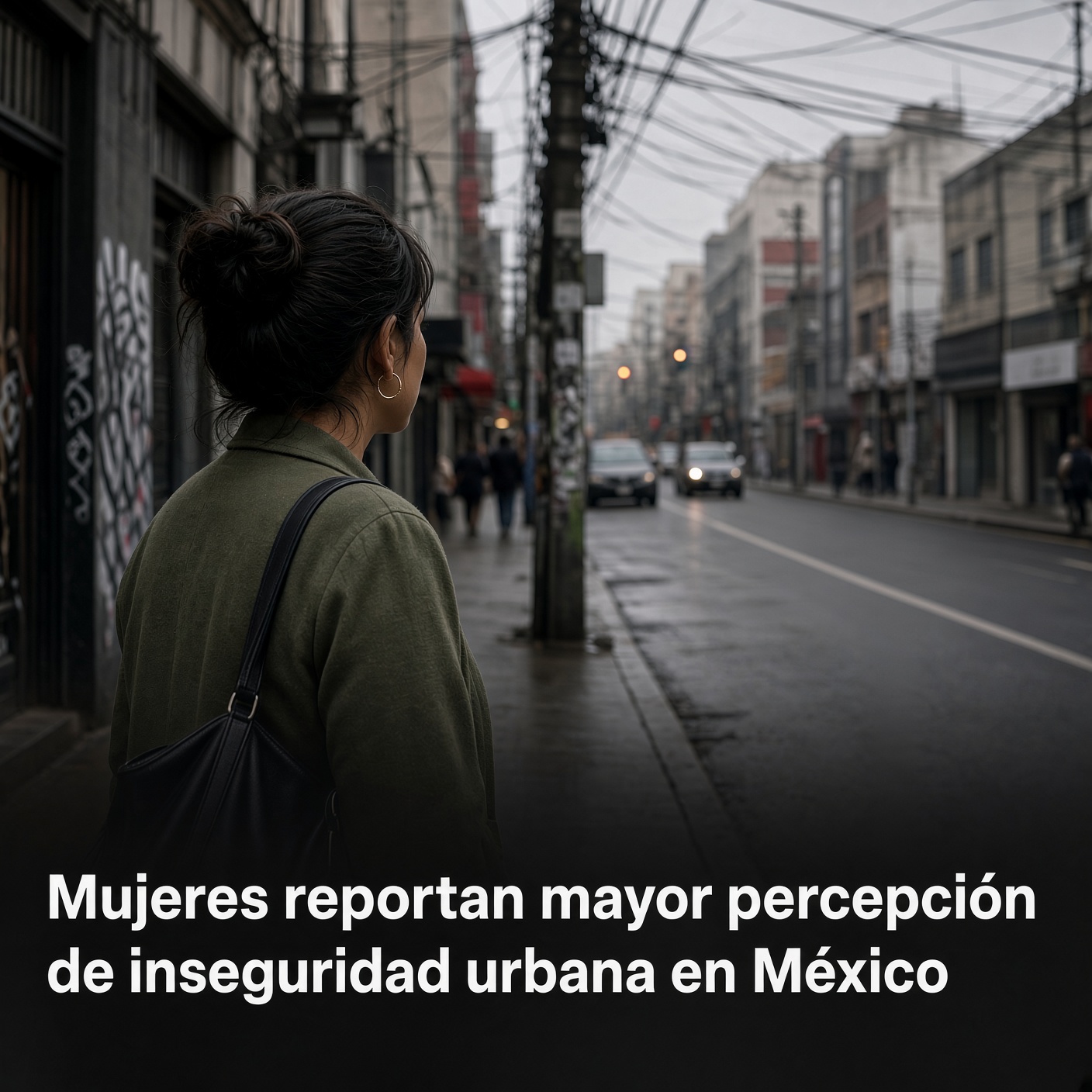 Mujeres reportan mayor percepción de inseguridad urbana en México