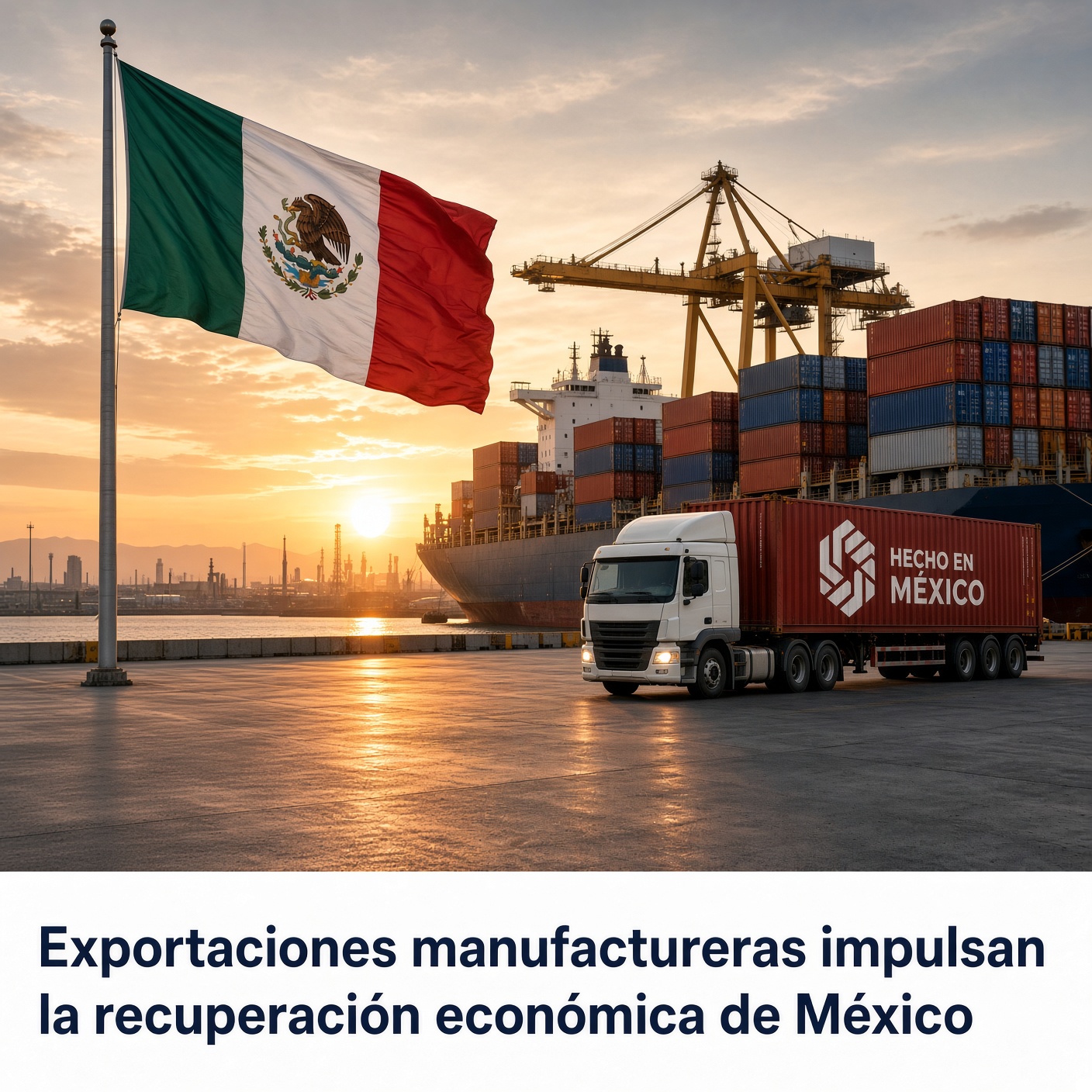 Exportaciones manufactureras impulsan la recuperación económica de México