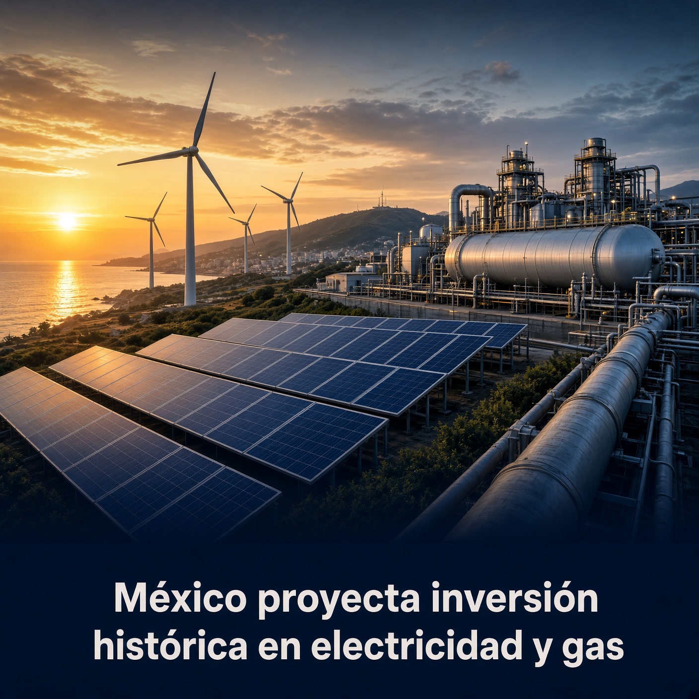 México proyecta inversión histórica en electricidad y gas