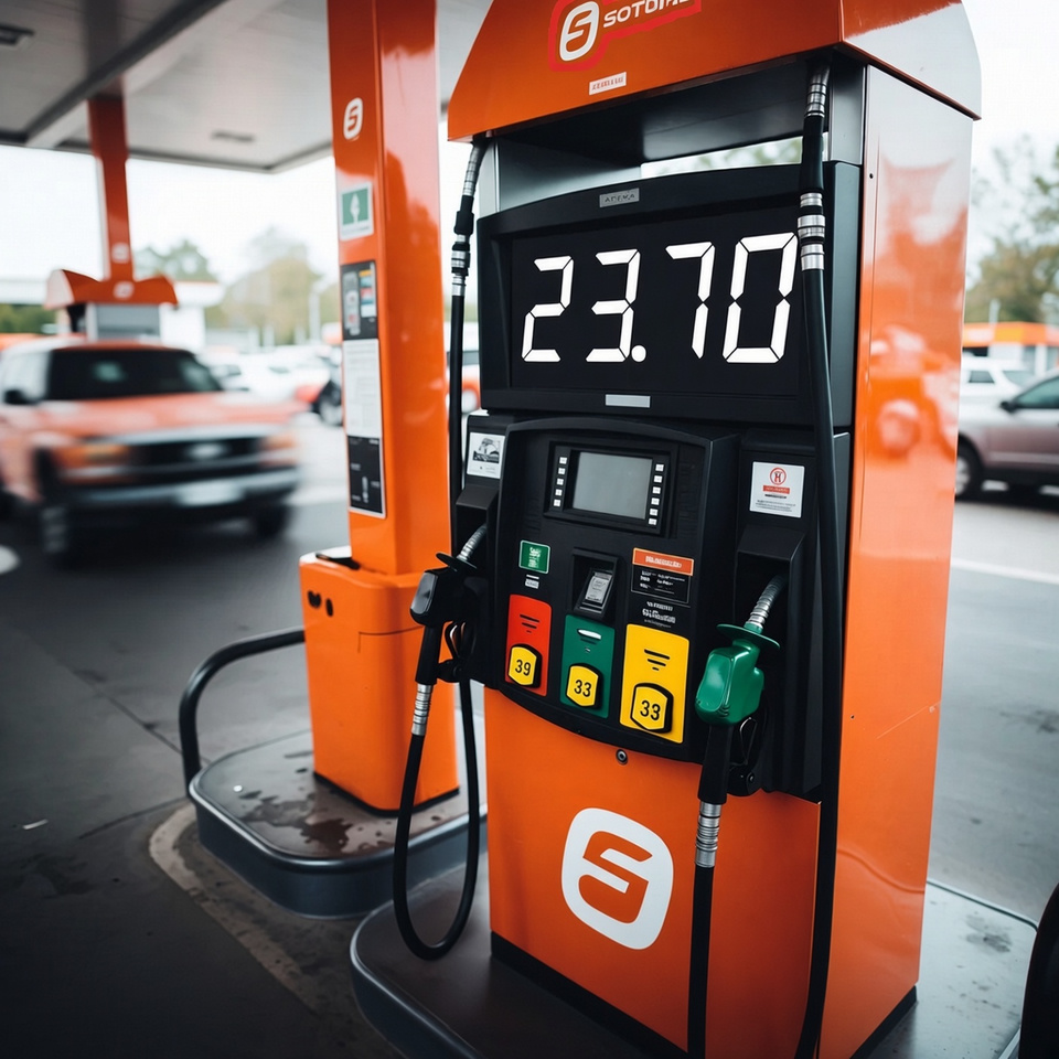 Gasolina regular promedia 23.70 pesos por litro en México