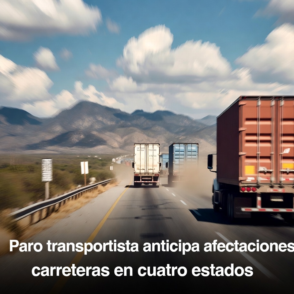 Paro transportista anticipa afectaciones carreteras en cuatro estados