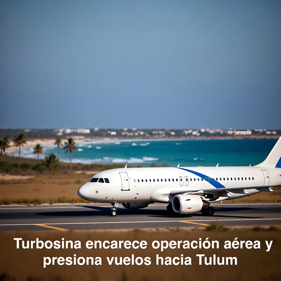 Turbosina encarece operación aérea y presiona vuelos hacia Tulum