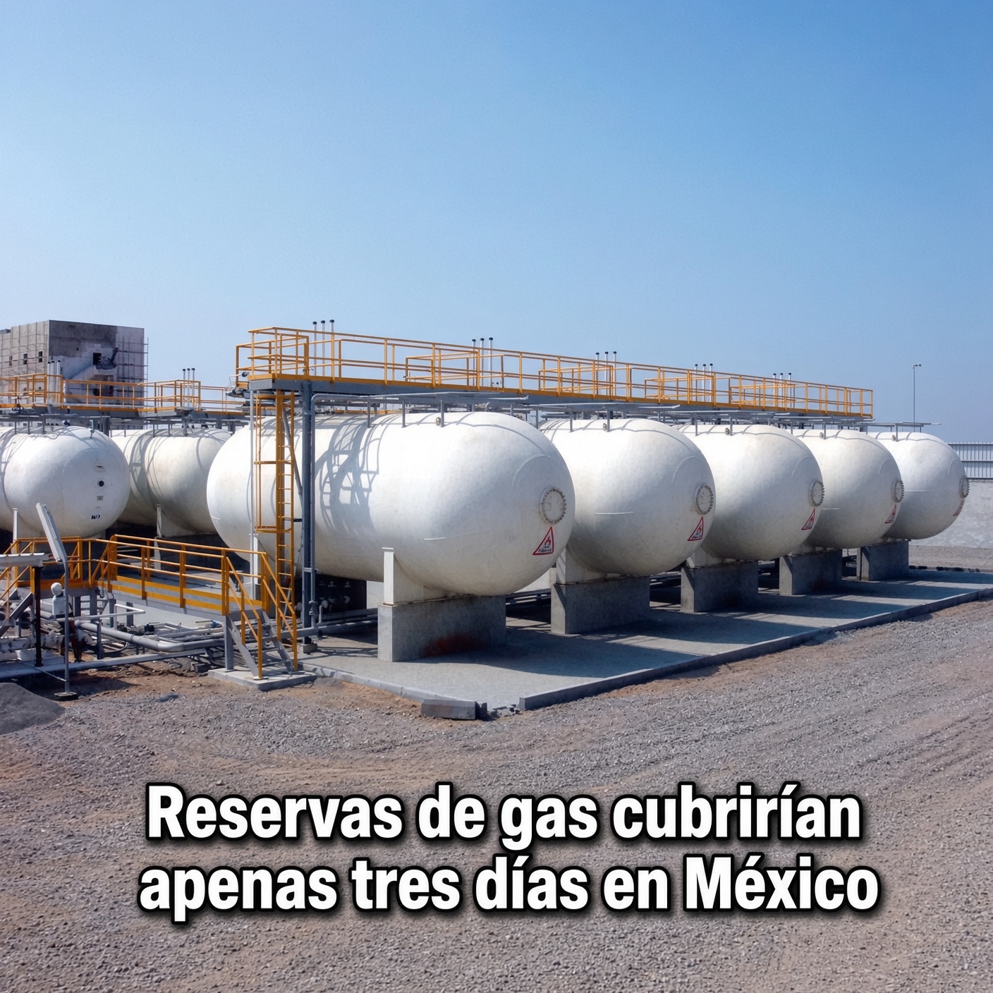 Reservas de gas cubrirían apenas tres días en México