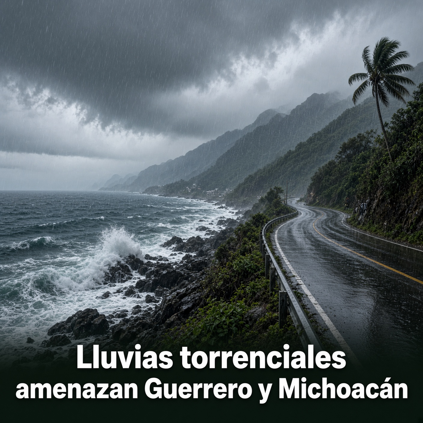 Lluvias torrenciales amenazan Guerrero y Michoacán