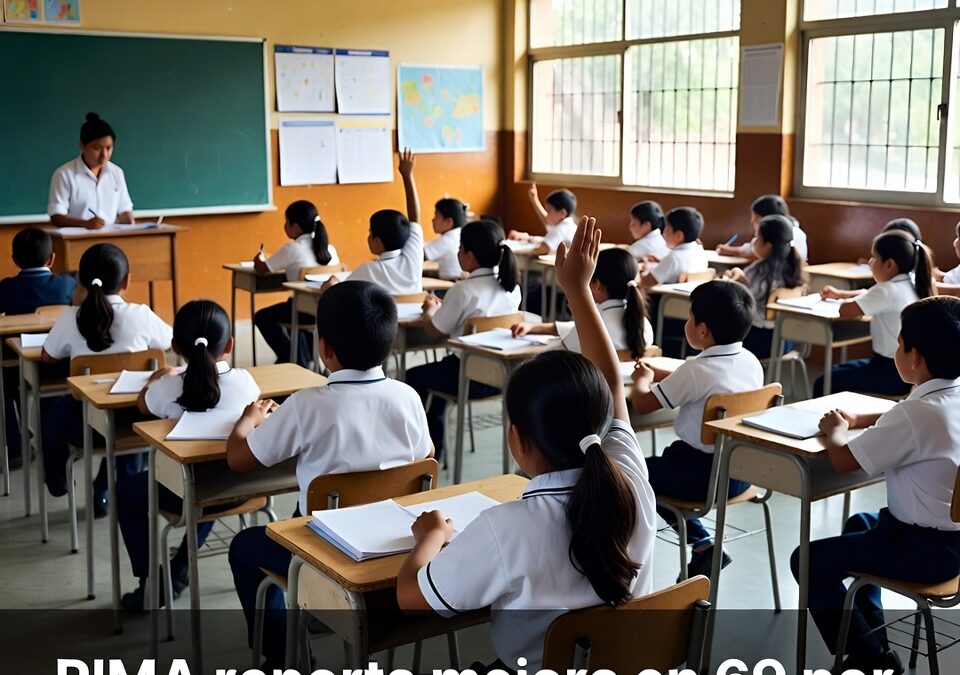 RIMA reporta mejora en 69 por ciento de las escuelas