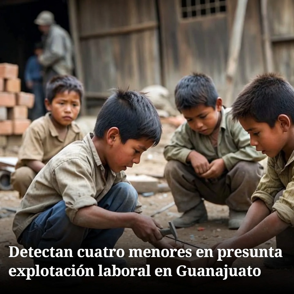 Detectan cuatro menores en presunta explotación laboral en Guanajuato