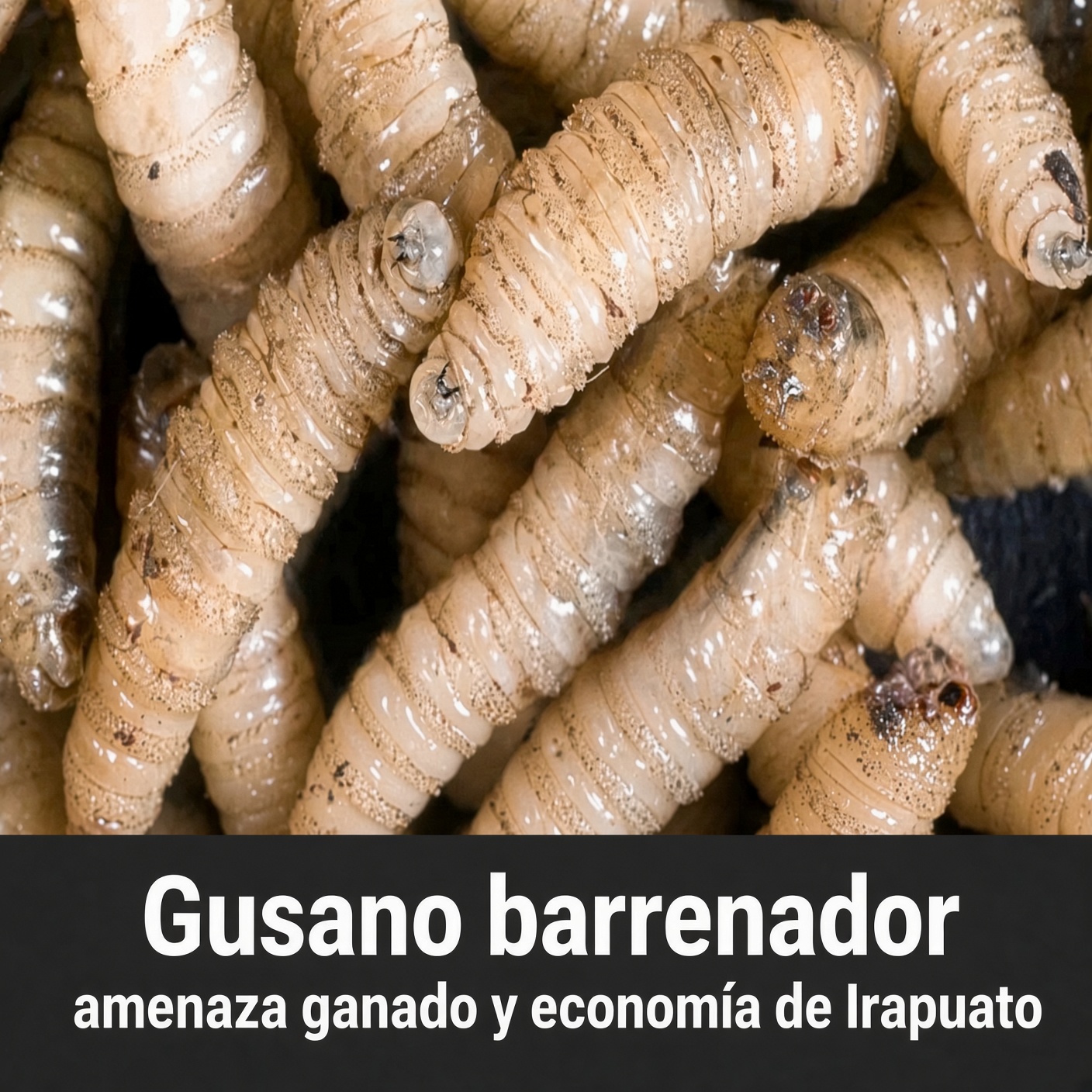 Gusano barrenador amenaza ganado y economía de Irapuato