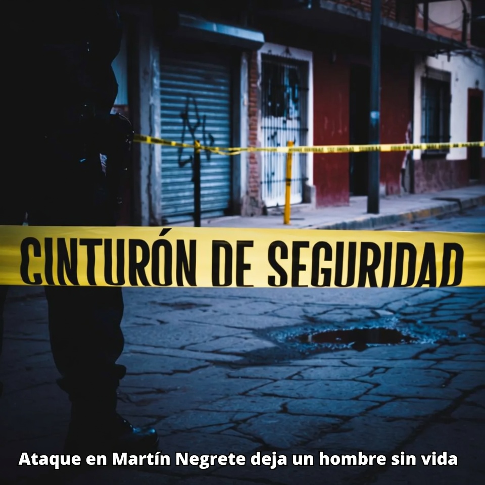 Ataque en Martín Negrete deja un hombre sin vida