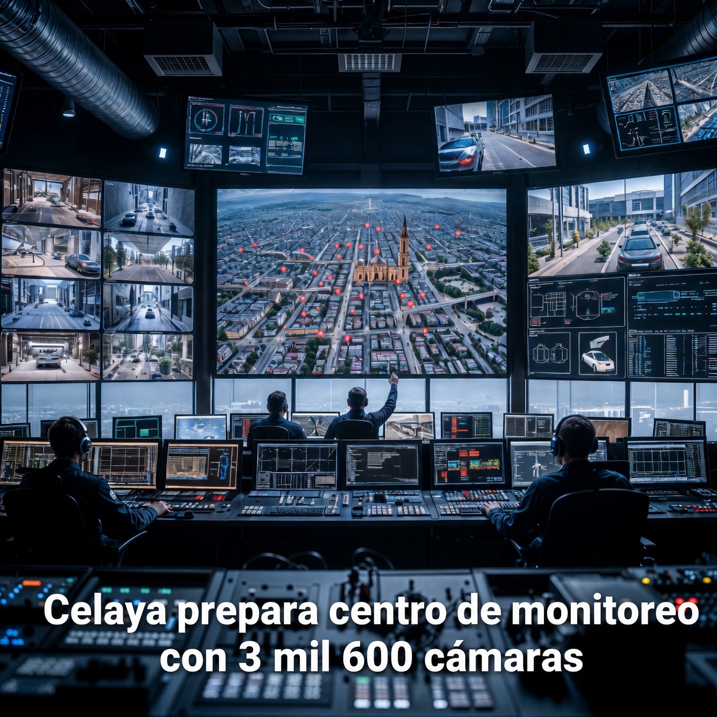 Celaya prepara centro de monitoreo con 3 mil 600 cámaras