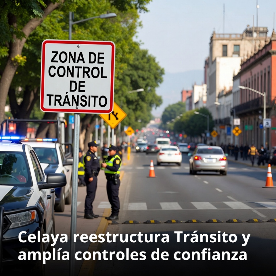 Celaya reestructura Tránsito y amplía controles de confianza
