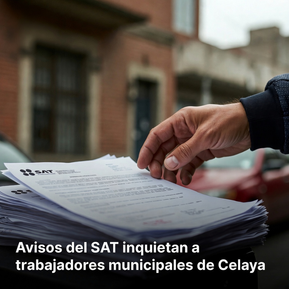 Avisos del SAT inquietan a trabajadores municipales de Celaya