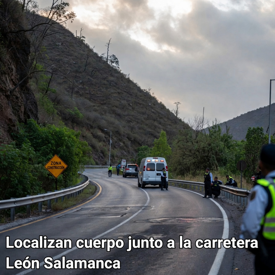 Localizan cuerpo junto a la carretera León Salamanca
