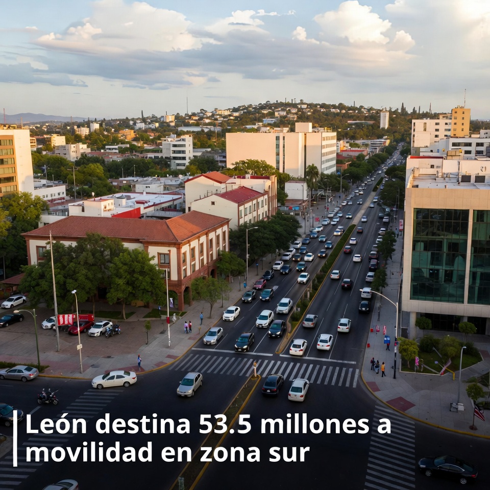 León destina 53.5 millones a movilidad en zona sur