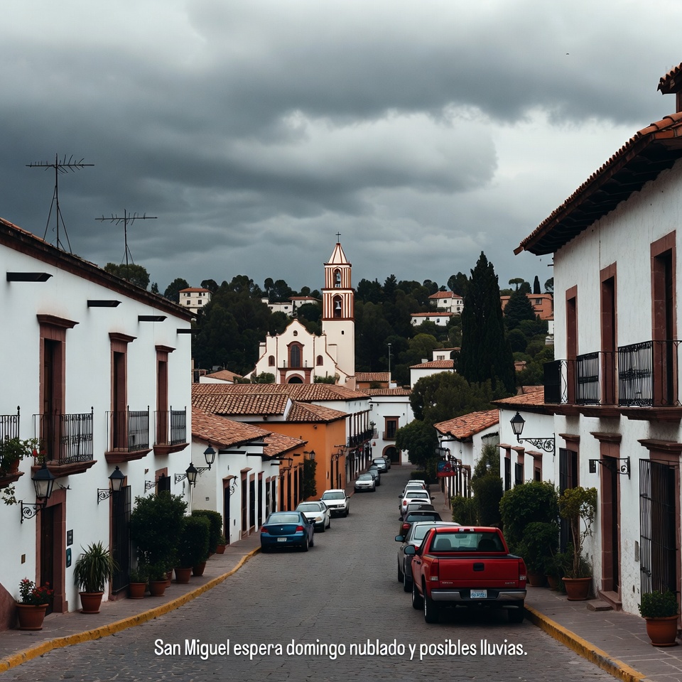 San Miguel espera domingo nublado y posibles lluvias