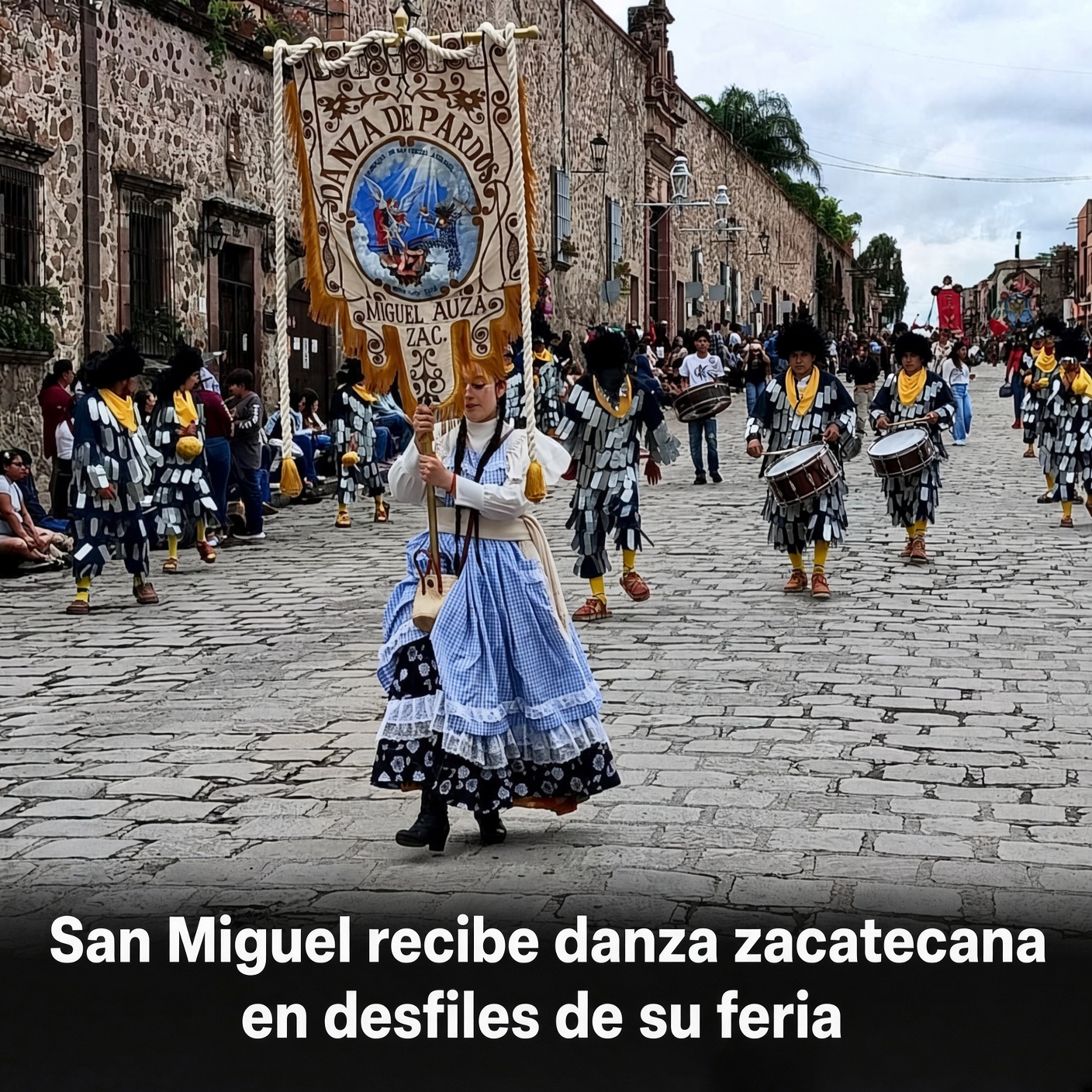 San Miguel recibe danza zacatecana en desfiles de su feria
