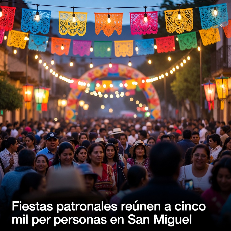 Fiestas patronales reúnen a cinco mil personas en San Miguel