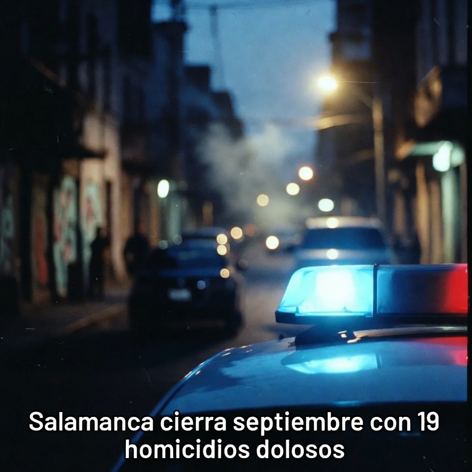 Salamanca cierra septiembre con 19 homicidios dolosos