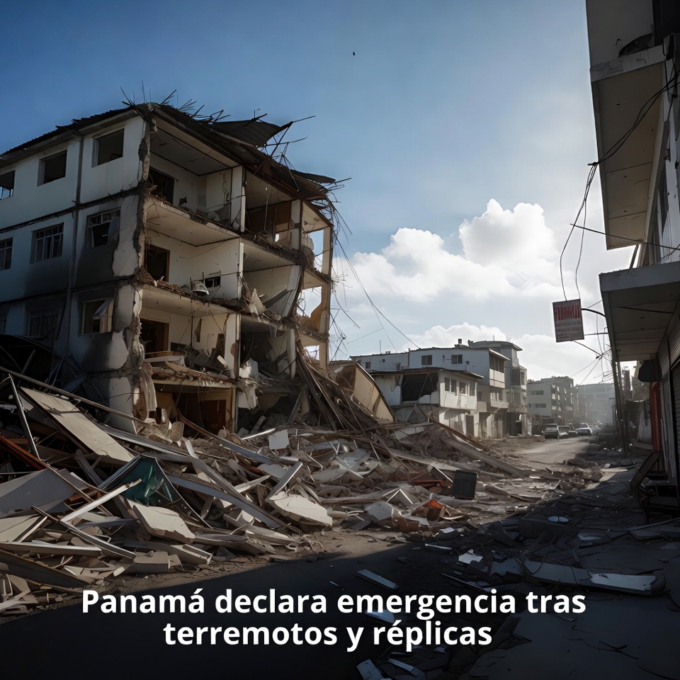 Panamá declara emergencia tras terremotos y réplicas