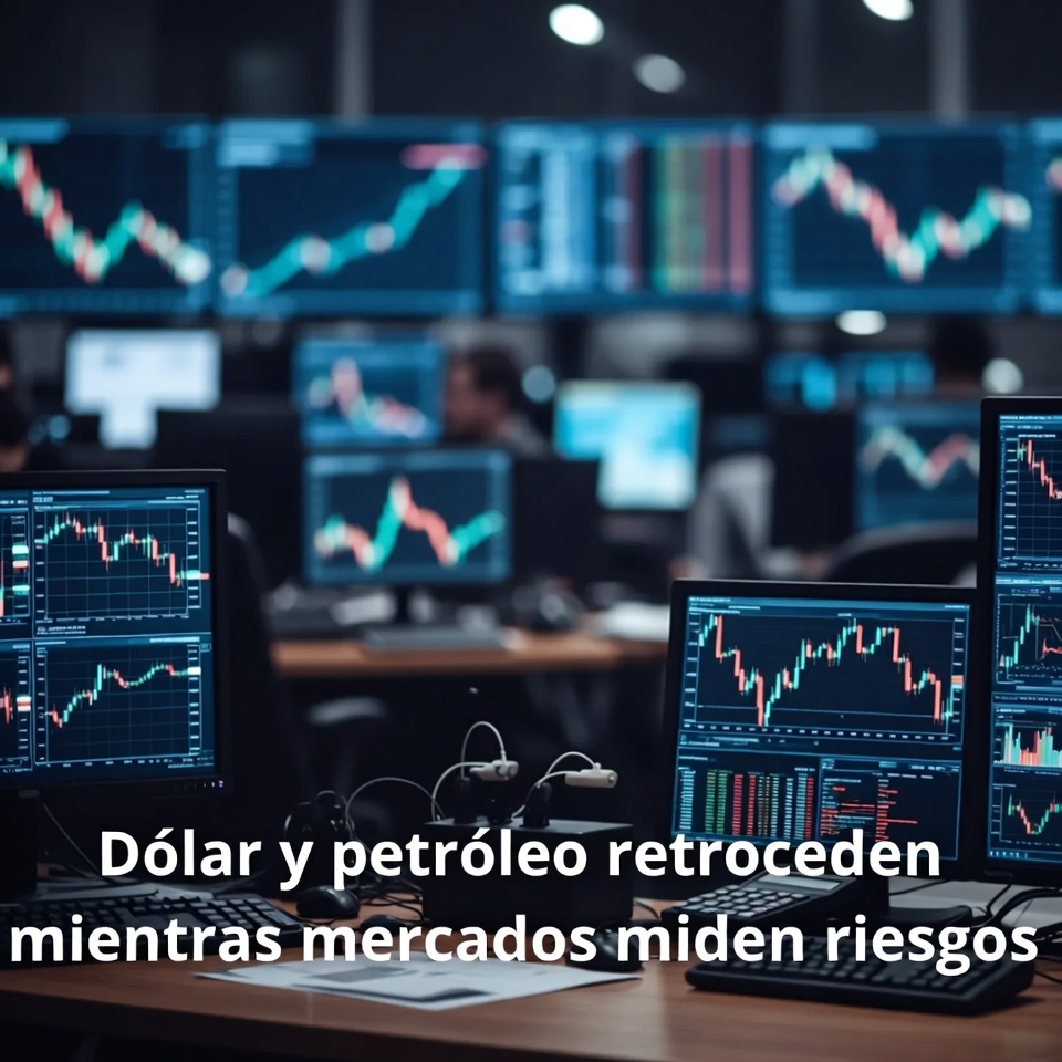 Dólar y petróleo retroceden mientras mercados miden riesgos