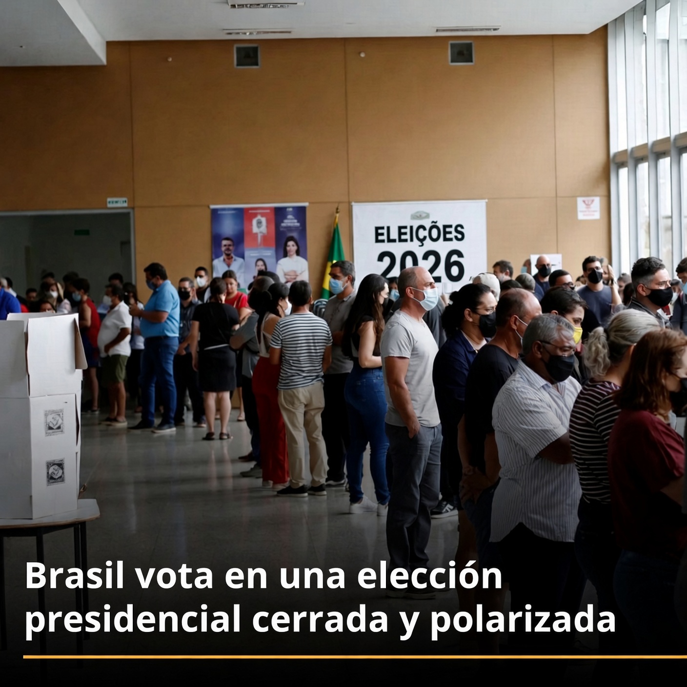 Brasil vota en una elección presidencial cerrada y polarizada
